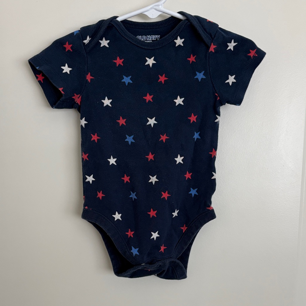 Old Navy Navy One-Piece With Red White And Blue Stars